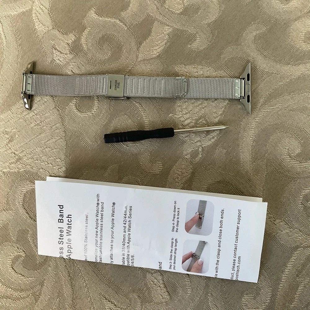 Silver Stainless Steel Band for Apple Watch